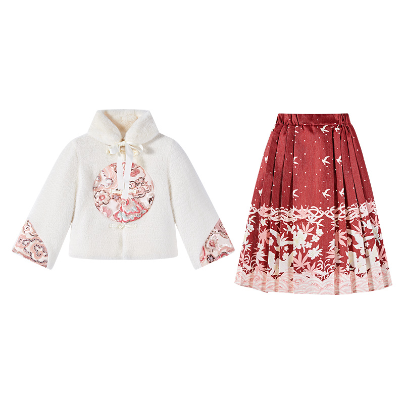 Disney Disney, comfortable skirt for leisure, red children's set
