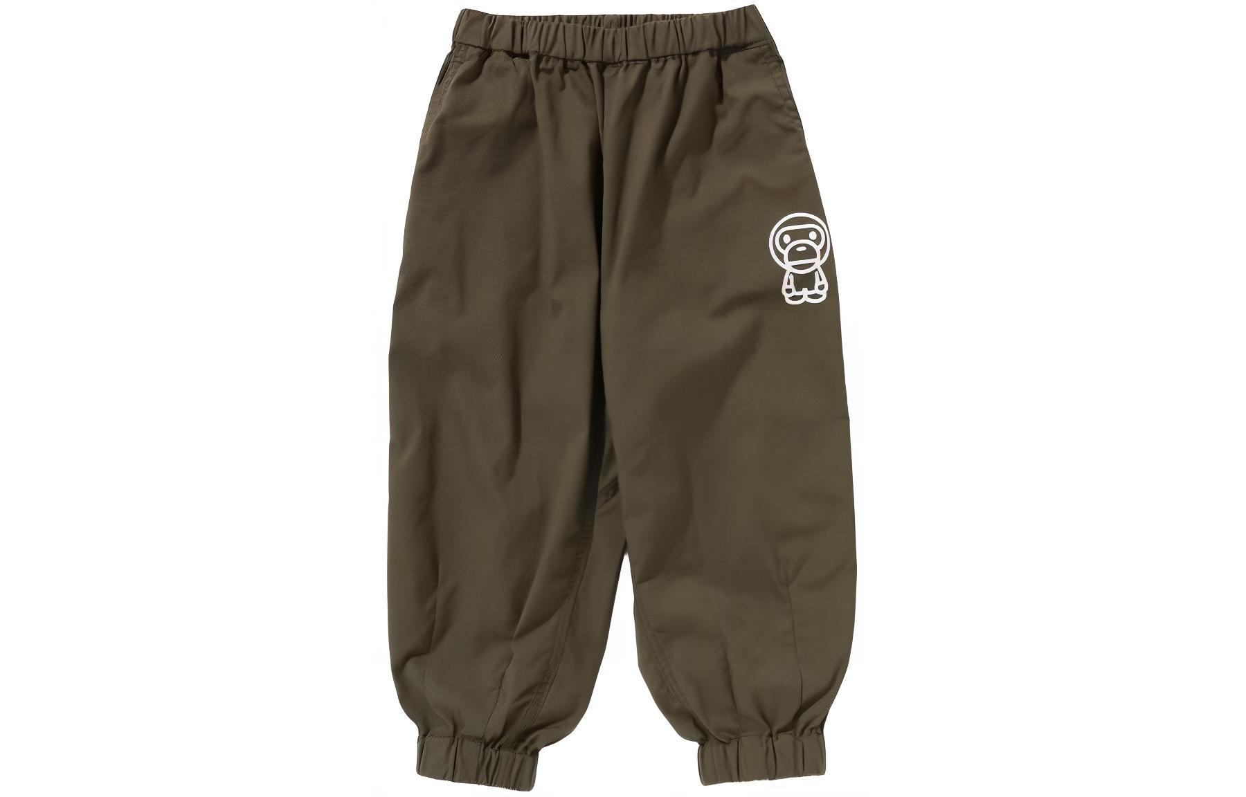 Мужские штаны A BATHING APE Logo (черные) — фото 4