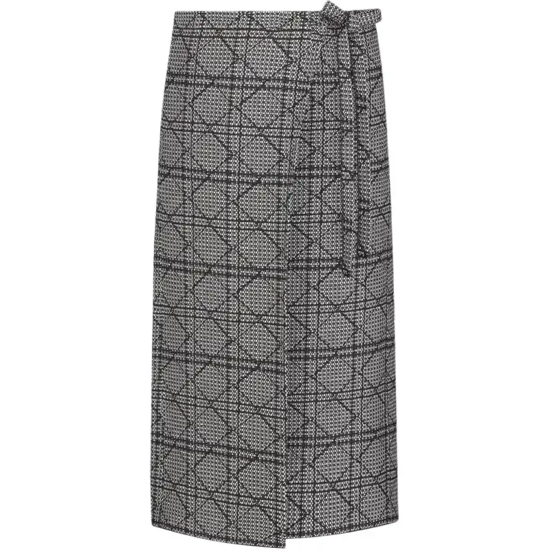 DIOR SS25 Casual Long Skirt Women's Gray