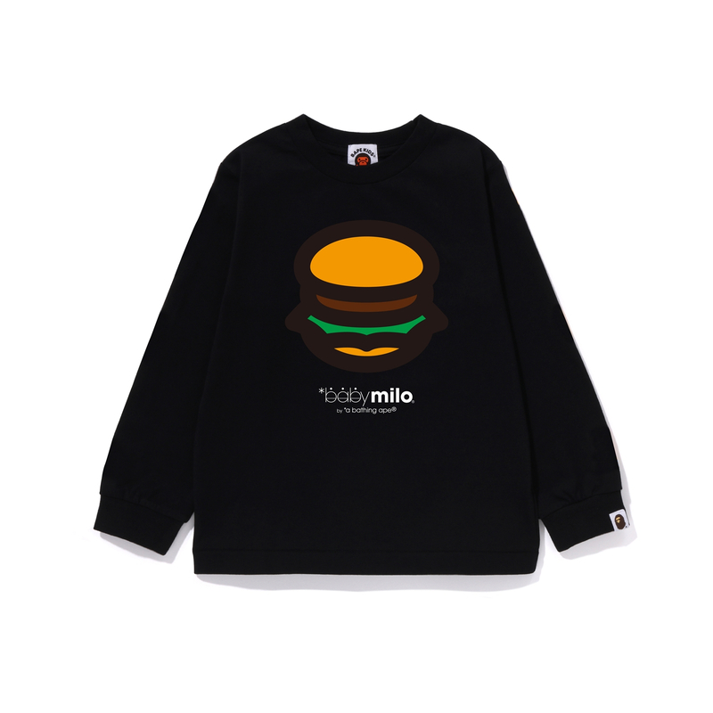 Лонгслив A BATHING APE Baby Milo Бургер (черный)