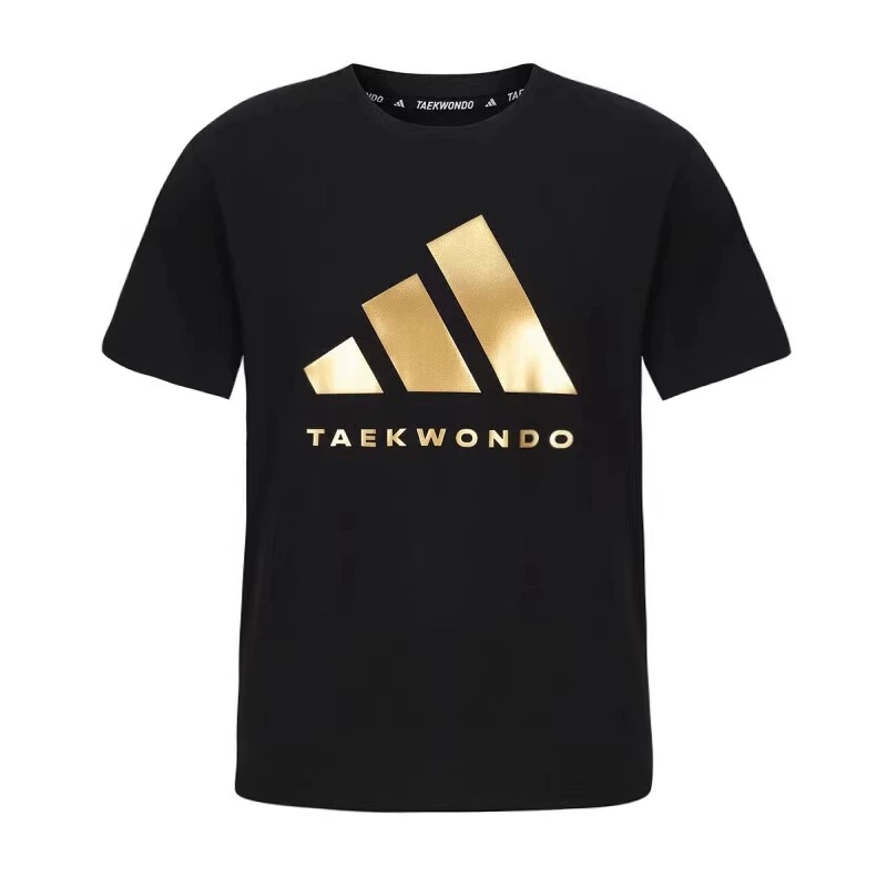 Детская футболка adidas Retro Logo (черно-золотая)