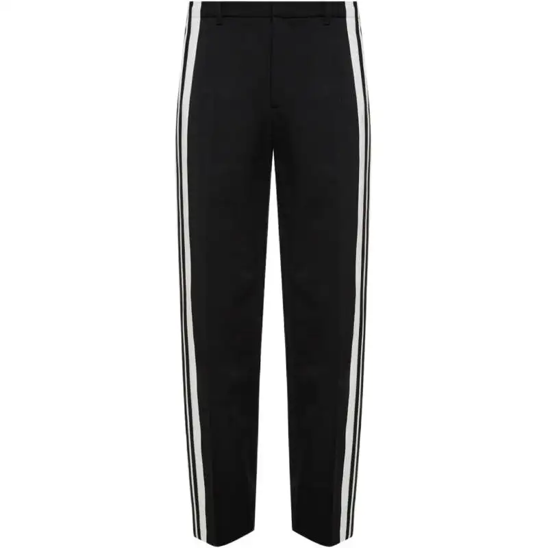 Balenciaga Knitted Sweatpants Men's Black Moderate Straight Fit Pants