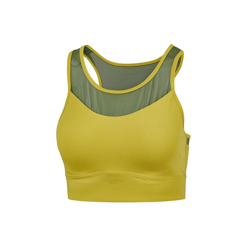 Женские спортивный топ Skechers Freedom Bra (золотисто-оливковый)