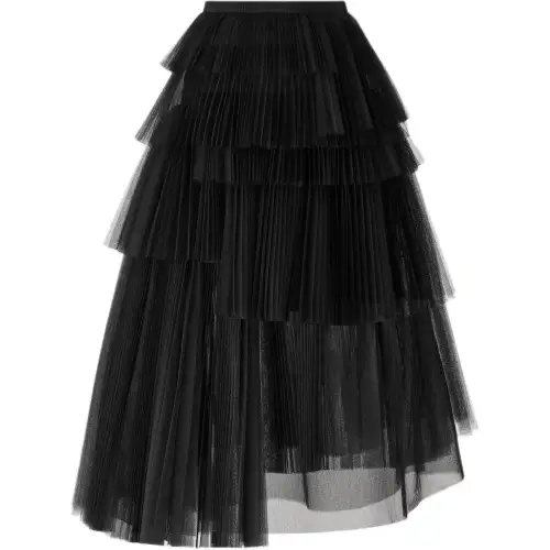 DIOR SS25 Casual Long Skirt Women's Black