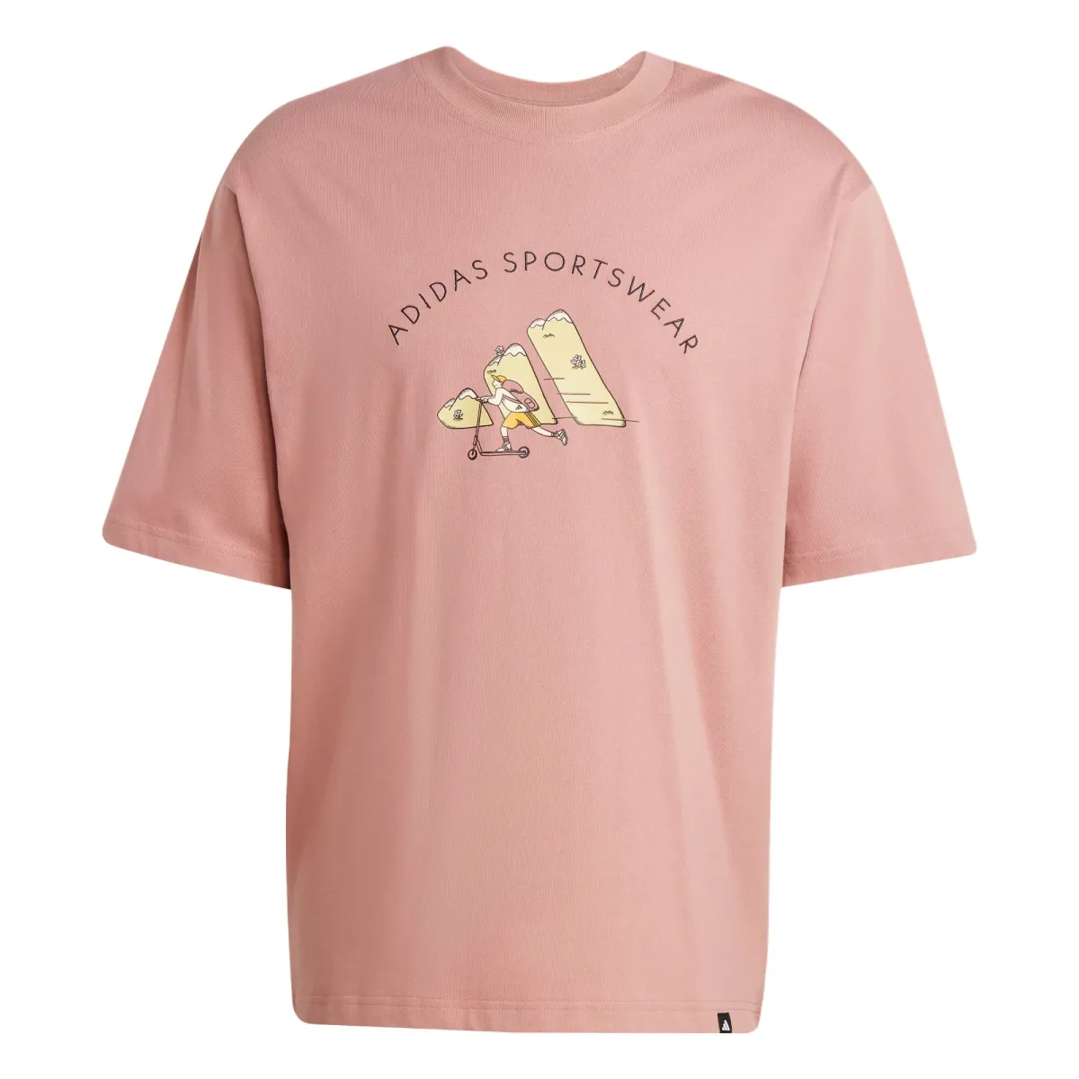 Adidas Sportswear CODES DOODLE SCOOTER T Shirt Men's Warm Earth Umber