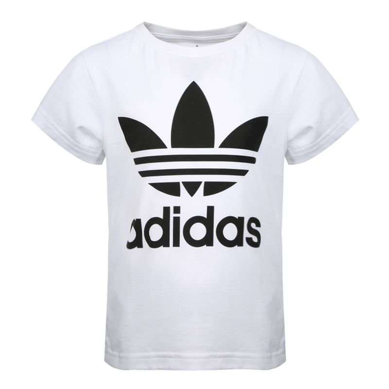 Мальчиковая футболка adidas originals TREFOIL TEET (белая)