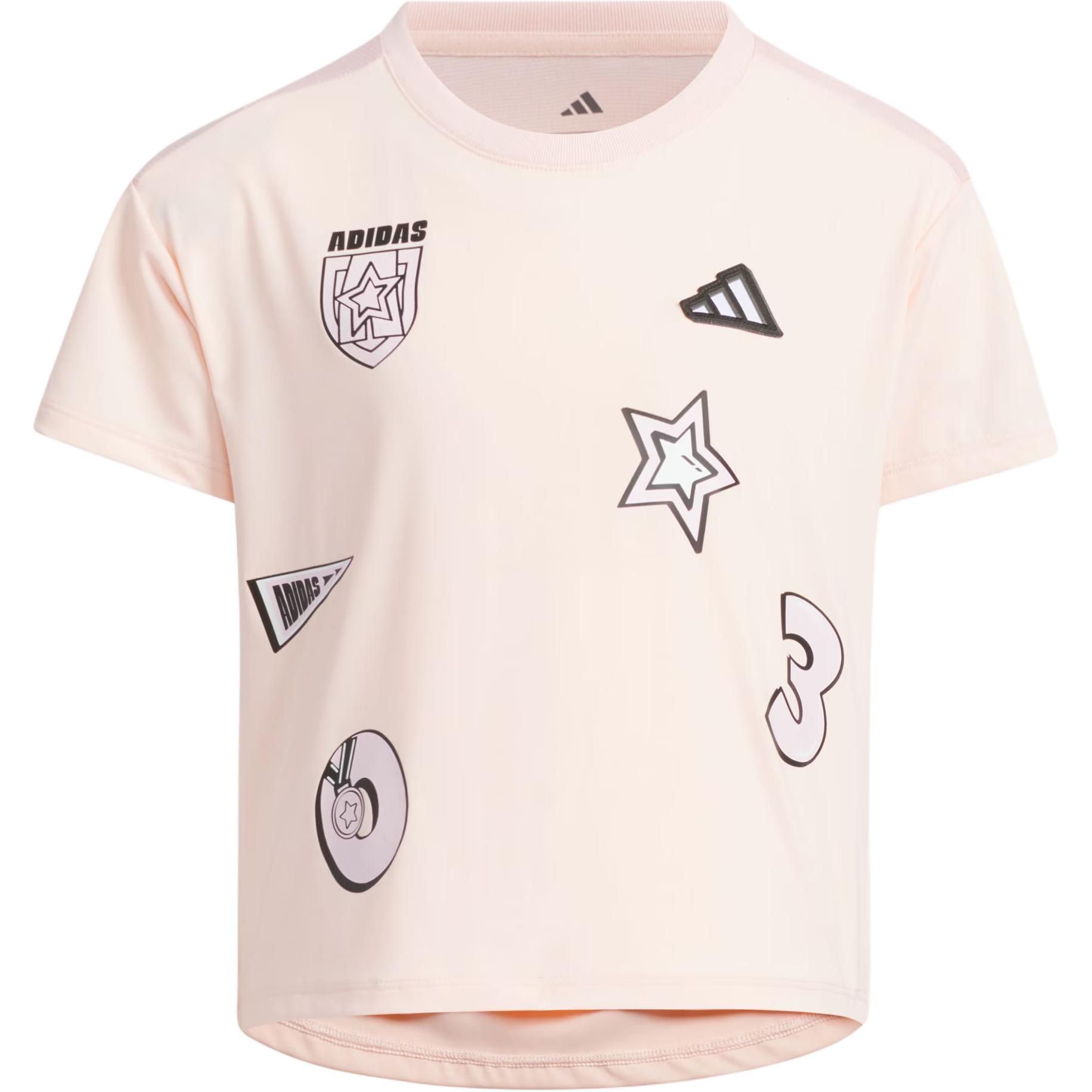 Женская футболка adidas (розовая)