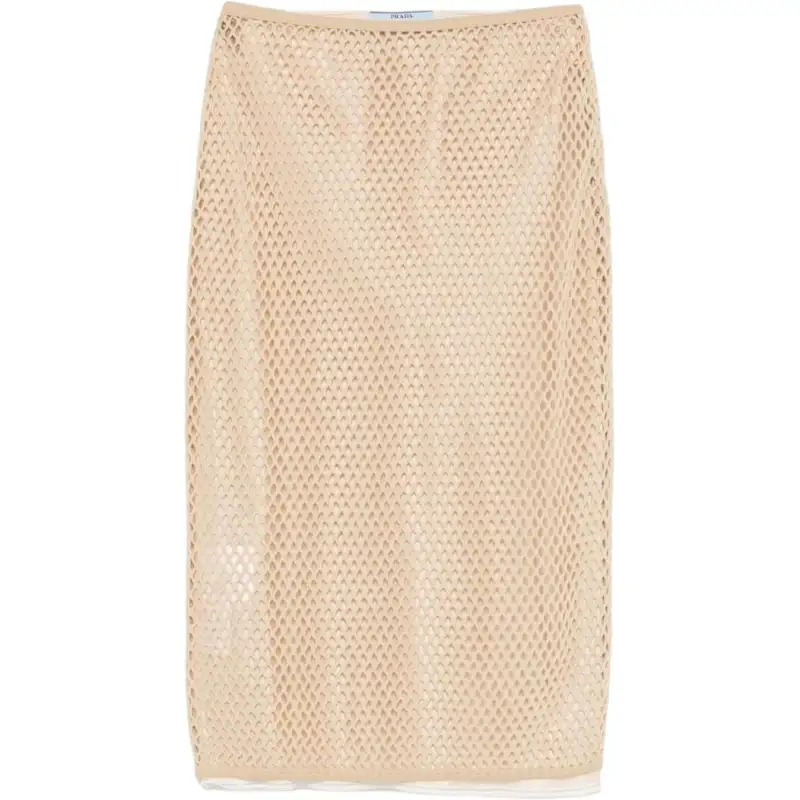PRADA Mesh Pencil Skirt