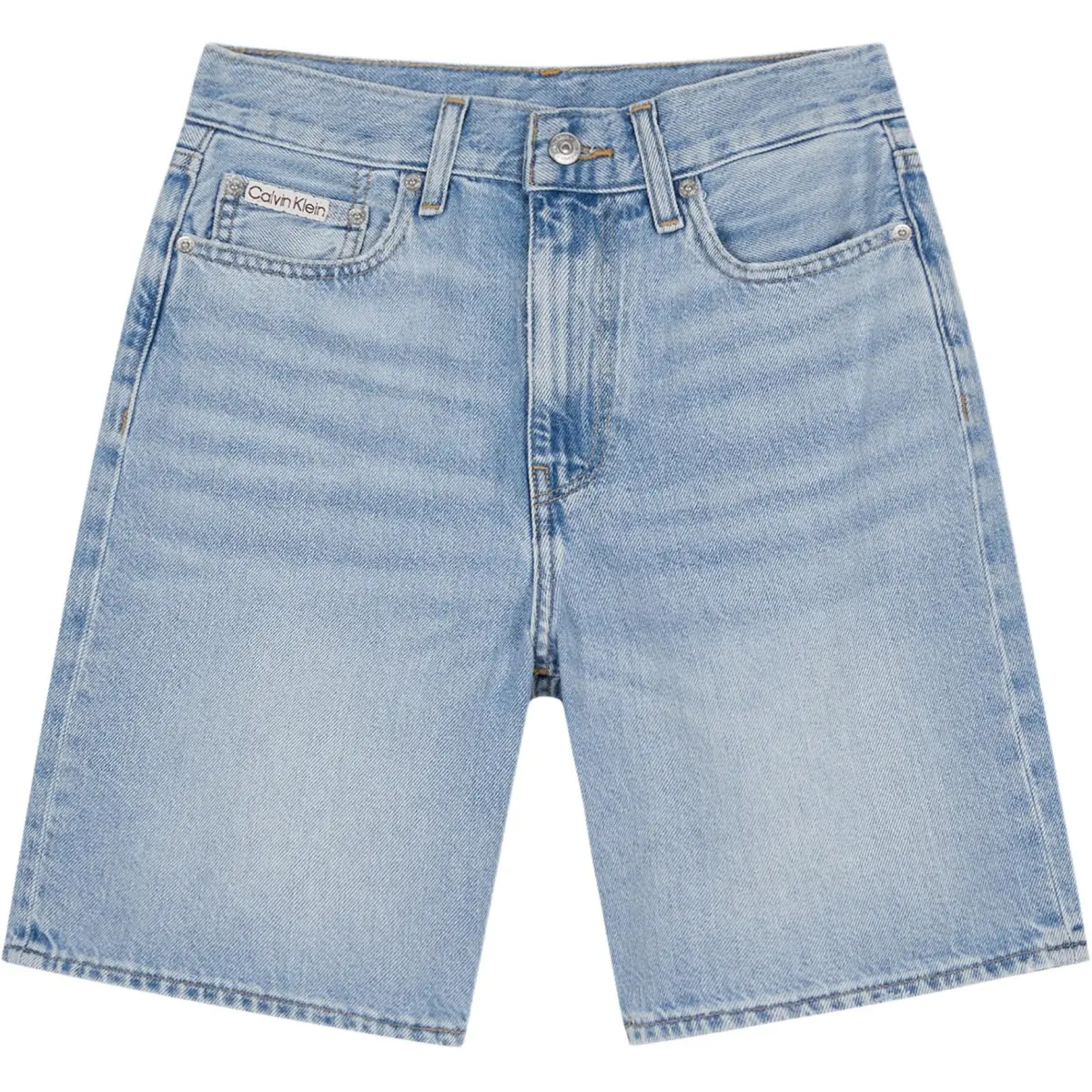 CALVIN KLEIN SS25 Denim Shorts Women's Light Blue