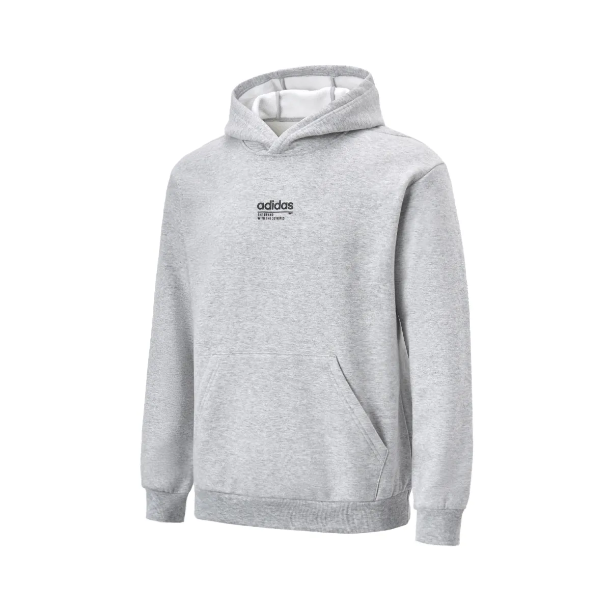 Adidas Sweatshirts Men's Gray Hooded Moderate
