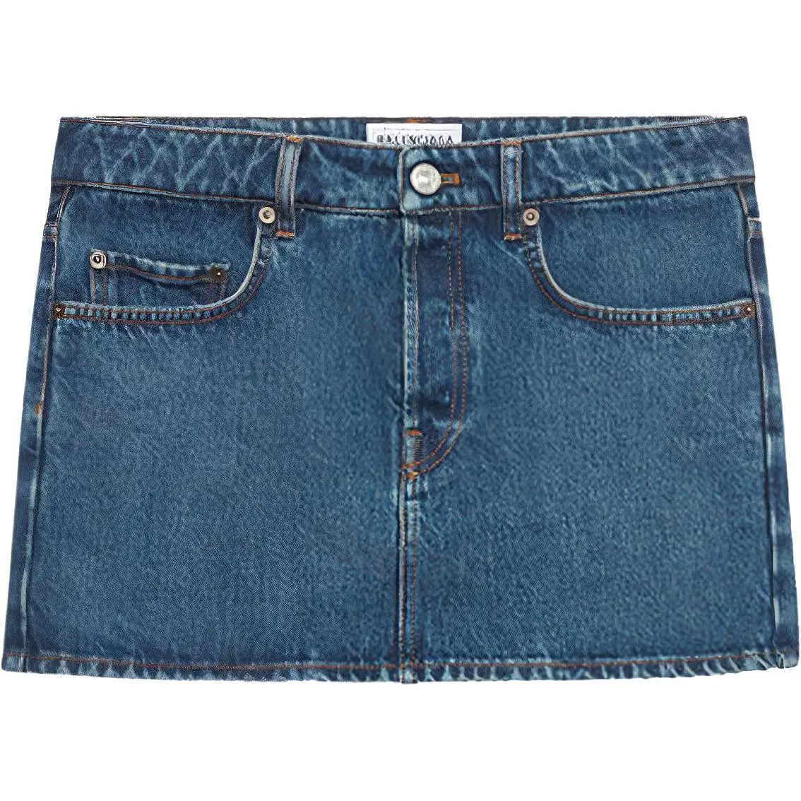 Balenciaga Denim Short Skirts Regular Fit Women's Blue