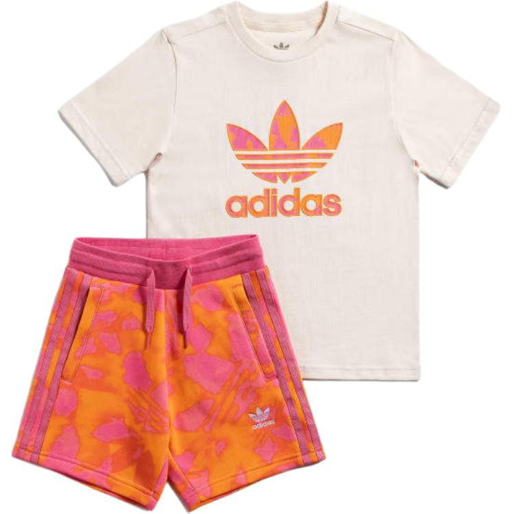 Adidas originals casual sports suit adidas originals clothing adi color series comfortable, soft and versatile fashion miracle white children and middle-aged children