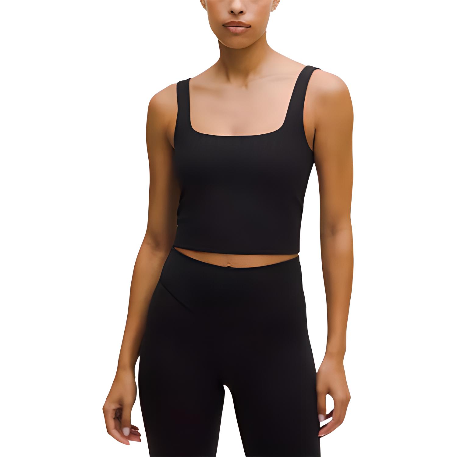Lululemon Wunder UnderCropped Collection Tank Top Light Support, A/B Cup Tonal Stripe Sports Underwear Women’s