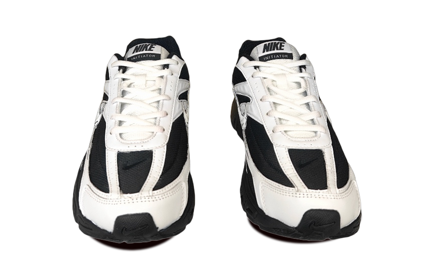Nike Initiator Slip Resistant Low top Running Shoes Unisex Black White