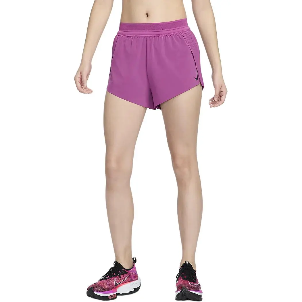 Nike AEROSWIFTDri FIT ADV Sports Shorts Women's Hot Purple Red Black
