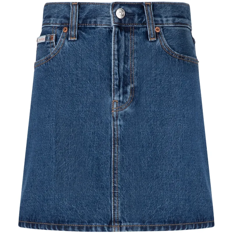CALVIN KLEIN Denim Short Skirts Women's