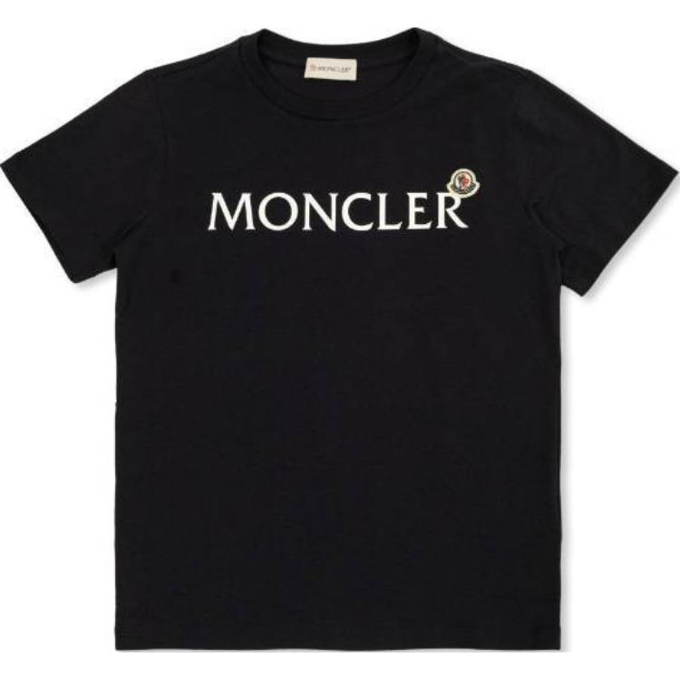 Мужская футболка Moncler Logo (синяя)