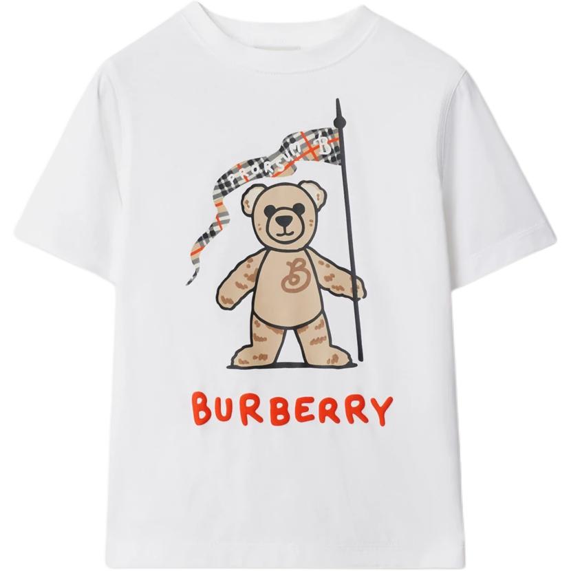 Футболка Burberry Logo Print (белая)