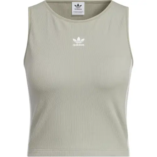Adidas Originals 3 StripesTop Sport Vests Women's Pebble Silver Gray
