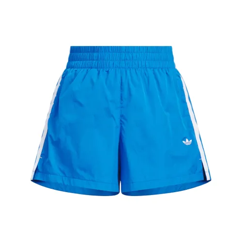 Adidas Originals 3 Stripes Sports Shorts Women's Bird Feather Blue