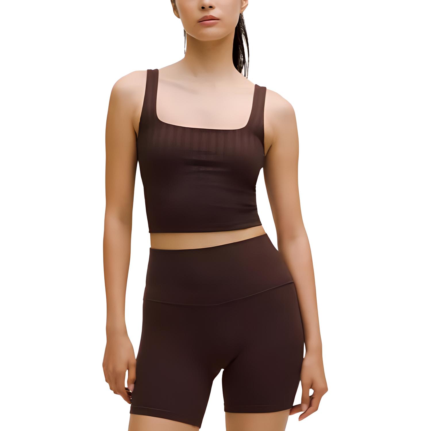 Lululemon Wunder UnderCropped Collection Tank Top Light Support, A/B Cup Tonal Stripe Sports Underwear Women’s