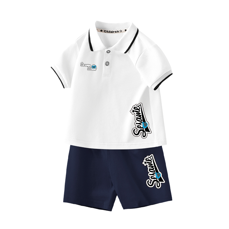 Детский комплект SESAME SESAME STREET polo (бело-синий)