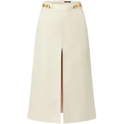 Lv Chain Detail A Line Skirt