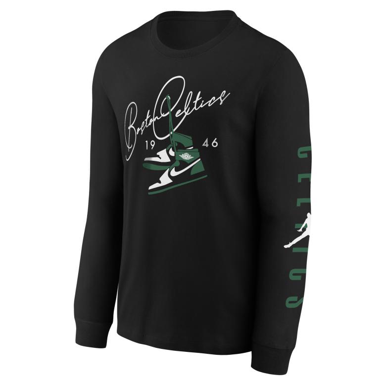 Детский лонгслив Jordan × NBA (черный)