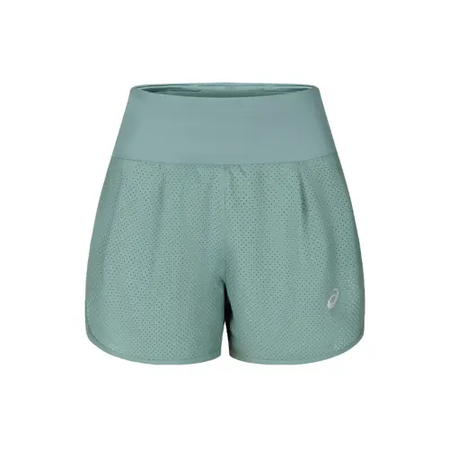 ASICS Running Shorts Women's Gray Green