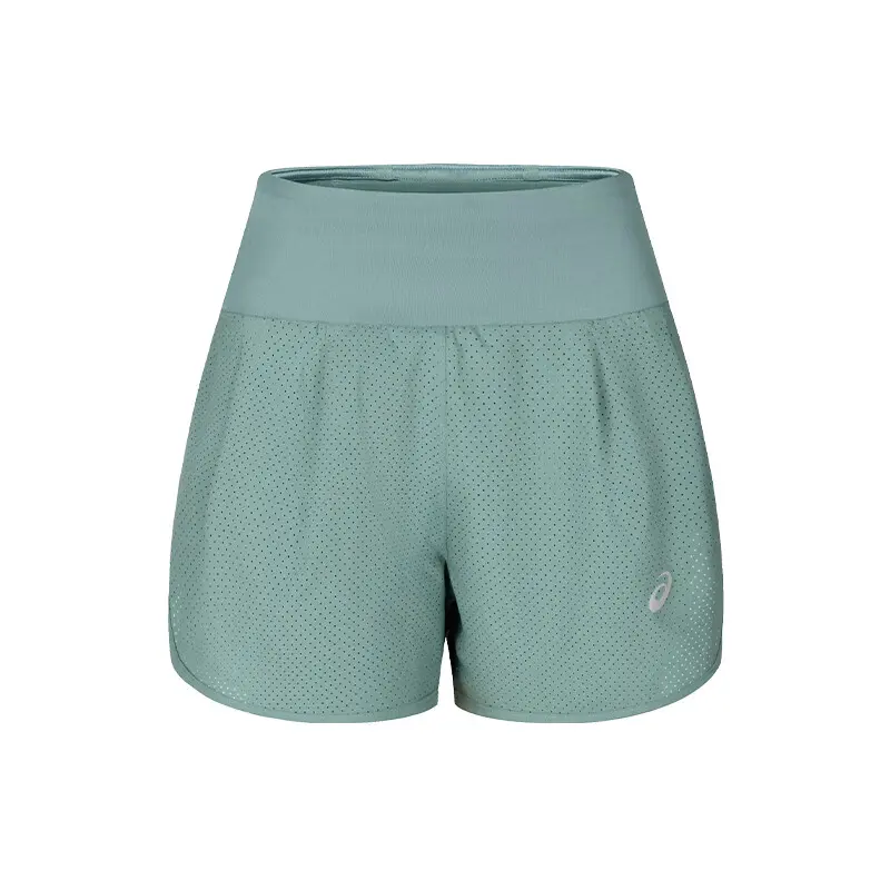 ASICS Running Shorts Women's Gray Green