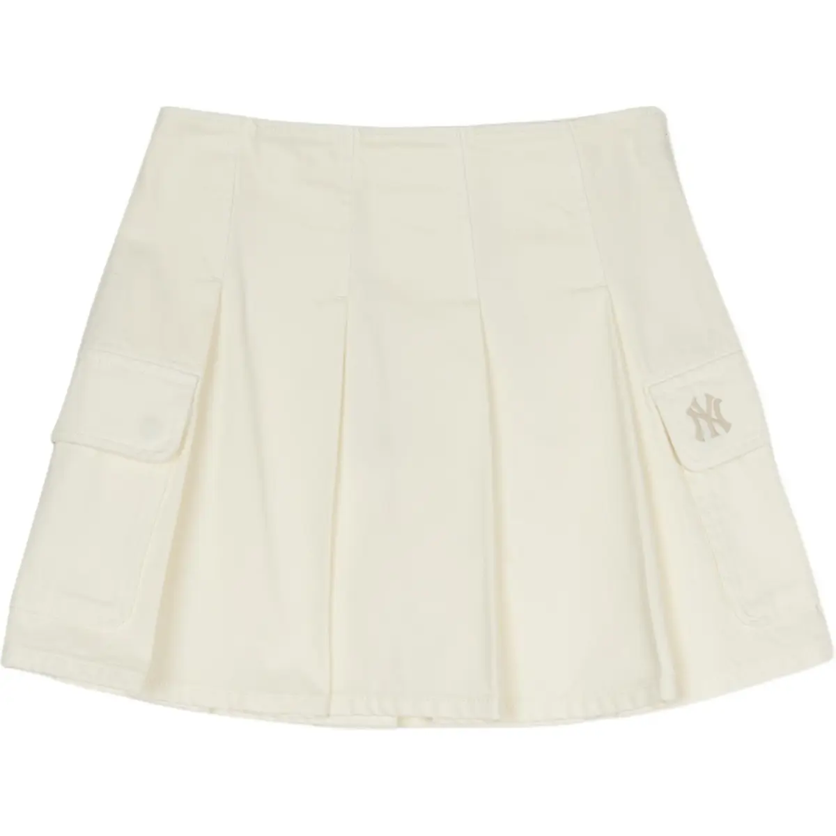 MLB New York Yankees Denim Short Skirts Women's Beige