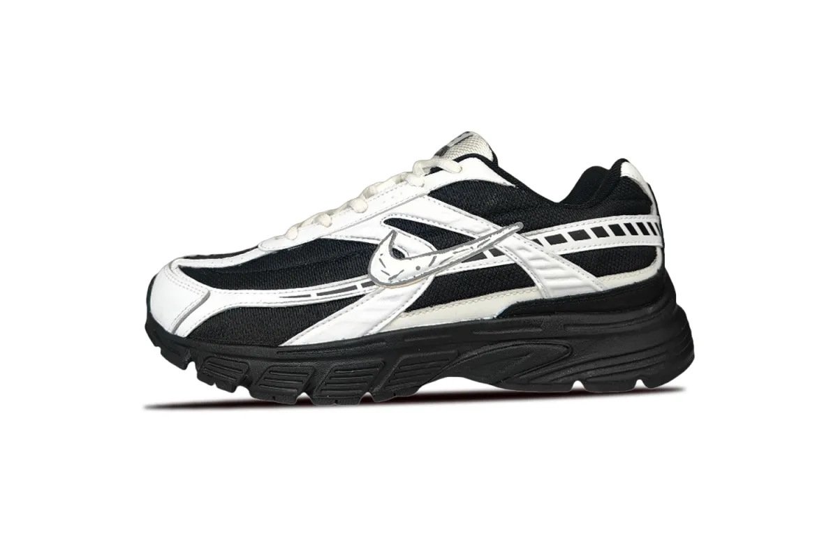 Nike Initiator Slip Resistant Low top Running Shoes Unisex Black White