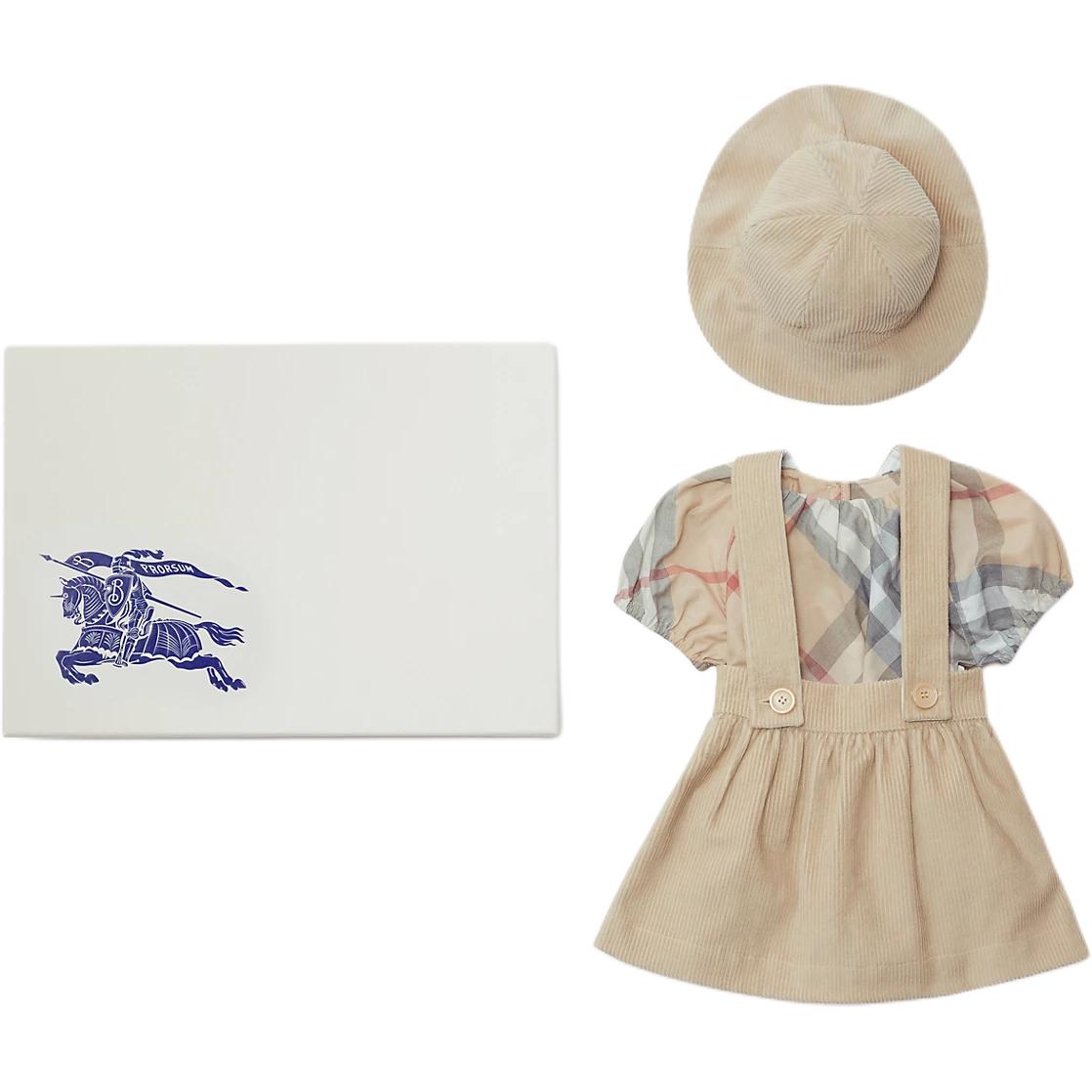 Детский боди-комплект Burberry Burberry Cotton Three Piece Baby Gift Set (бежевый)