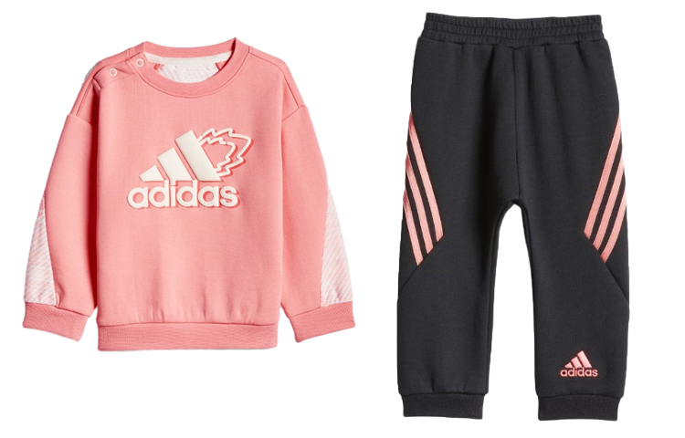 Adidas, long-sleeve with a round collar, trousers