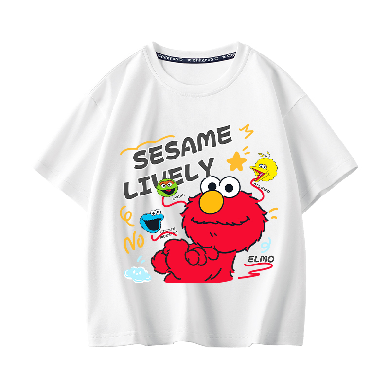 Детская футболка SESAME STREETT (белый) — фото 3