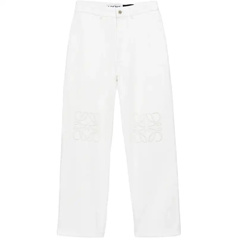 LOEWE Paula's Ibiza Anagram Baggy Jeans 'White'