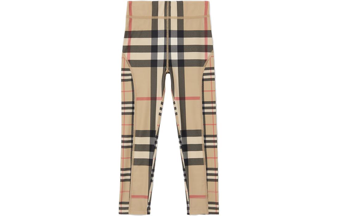 Женские штаны Burberry (бежевые)