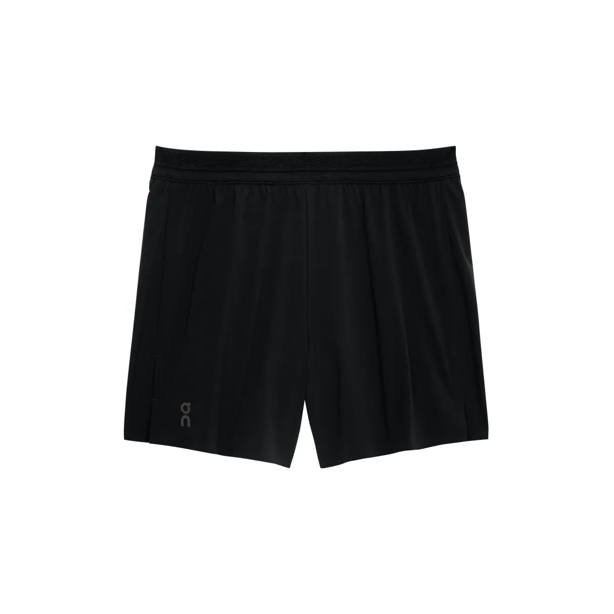 On logo-print performance shorts