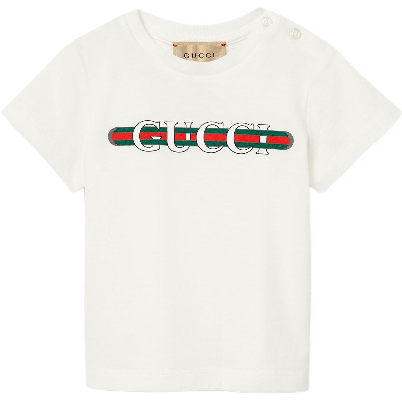 Футболка Gucci GUCCITGucci Logo (белая)
