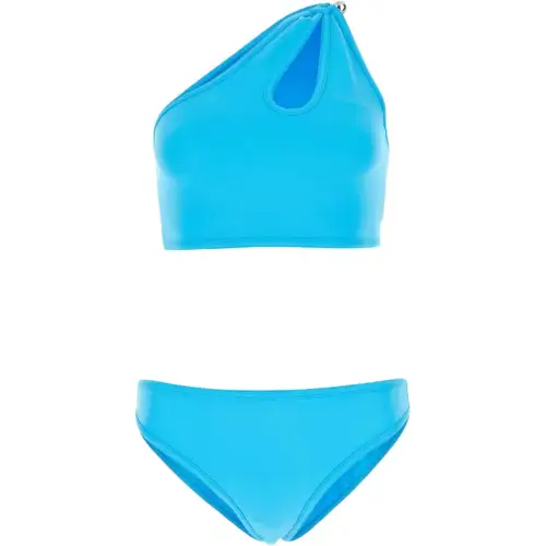 Bottega Veneta Asymmetric Top Bikini Set