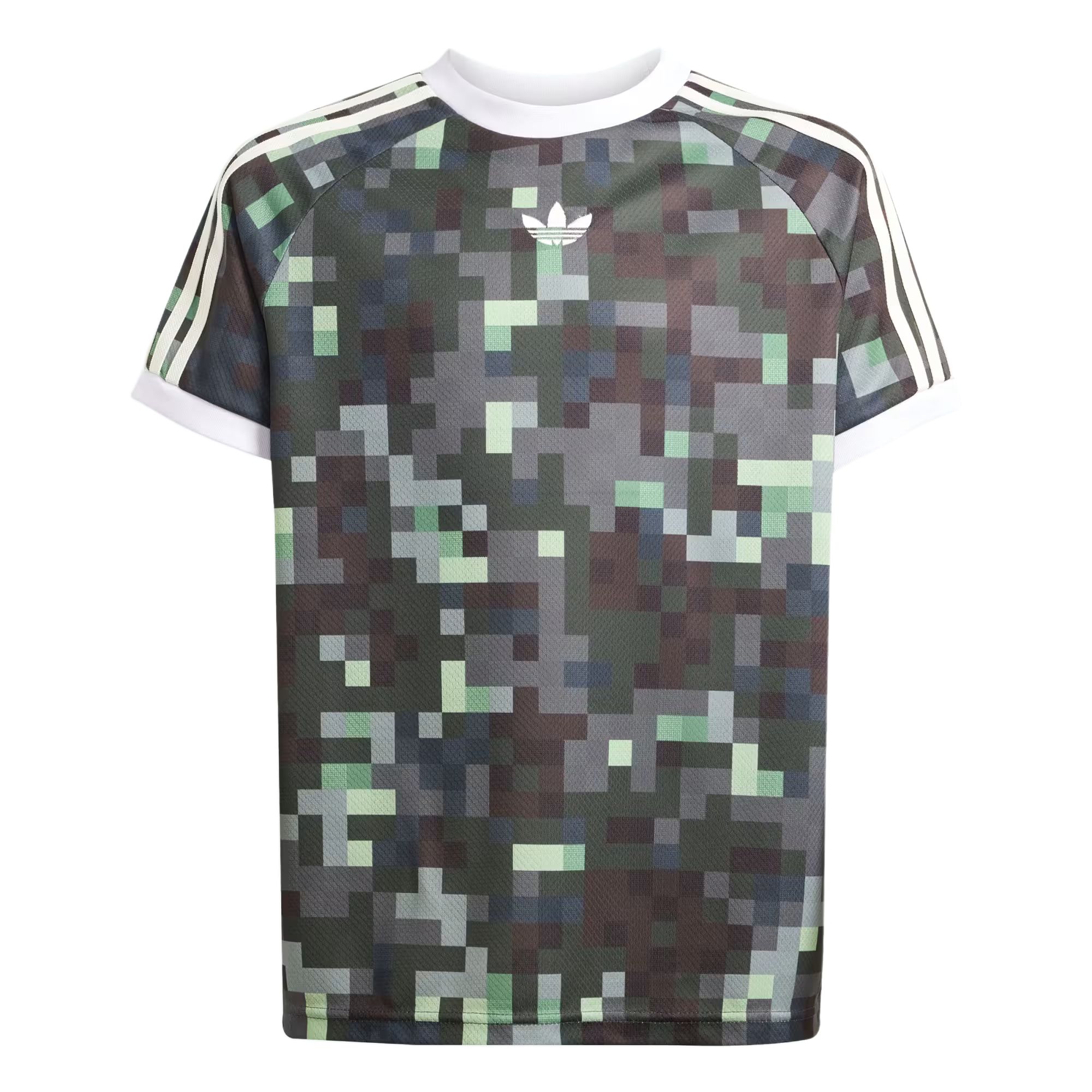 Футболка adidas originals x Minecraft (серебристо-оливковая)