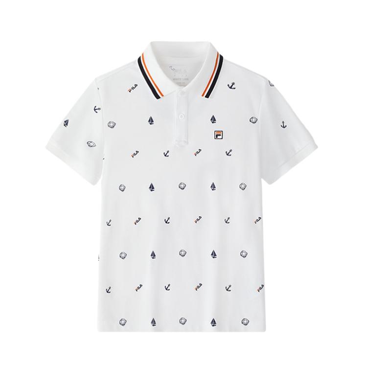 Мужская футболка FILA KIDSTWHITE LINE (белая с принтом)