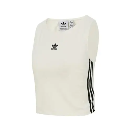Adidas Originals 3 Stripes Sport Vests Women's White