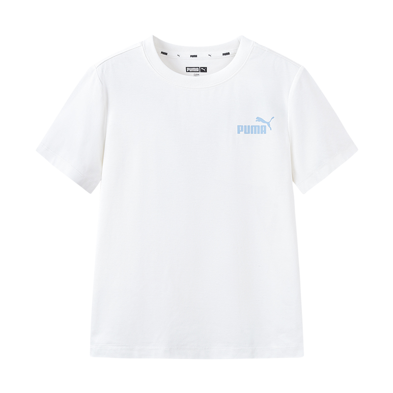 PUMA Puma PERFORMANCE T-shirt young, thin, moisture-absorbent, quick-drying, cool, simple, everyday, versatile, comfortable, soft, light, casual, sports style, fashionable, skin-friendly, breathable, sweat-absorbent, brand logo short-sleeved, white, same style for men and women