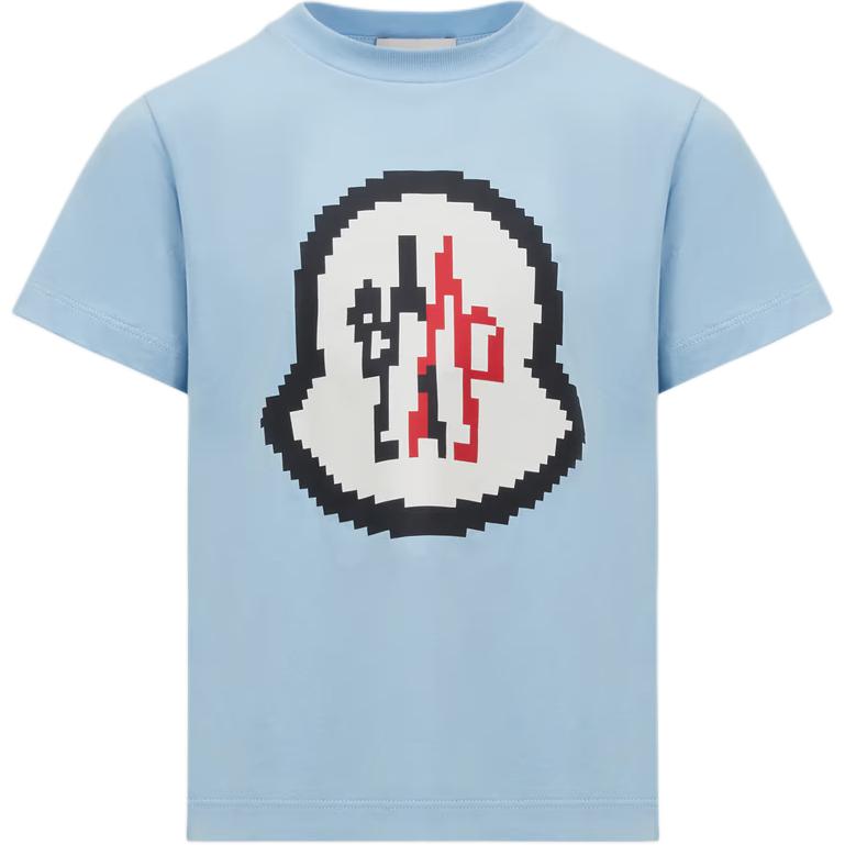 Футболка Moncler T-shirt (светло-синяя)
