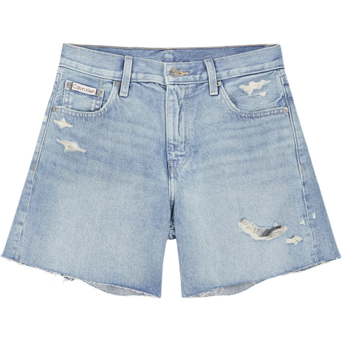 CALVIN KLEIN Denim Shorts Women's Light Blue