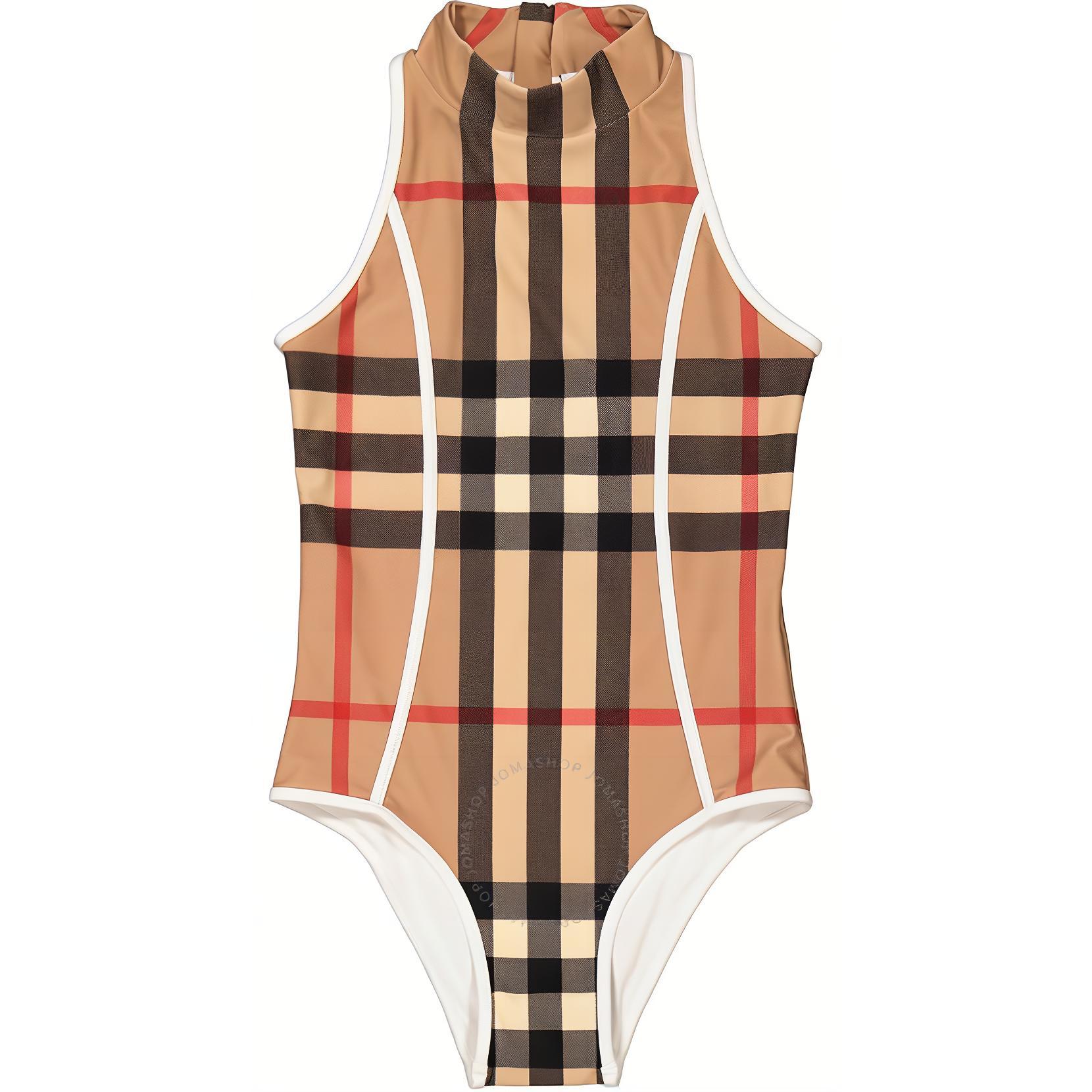 Детский купальник Burberry (бежевый)