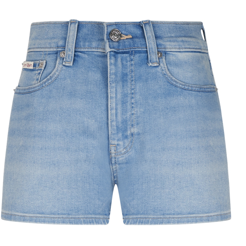 Женские штаны CALVIN KLEIN SS25 Denim Shorts (голубые)