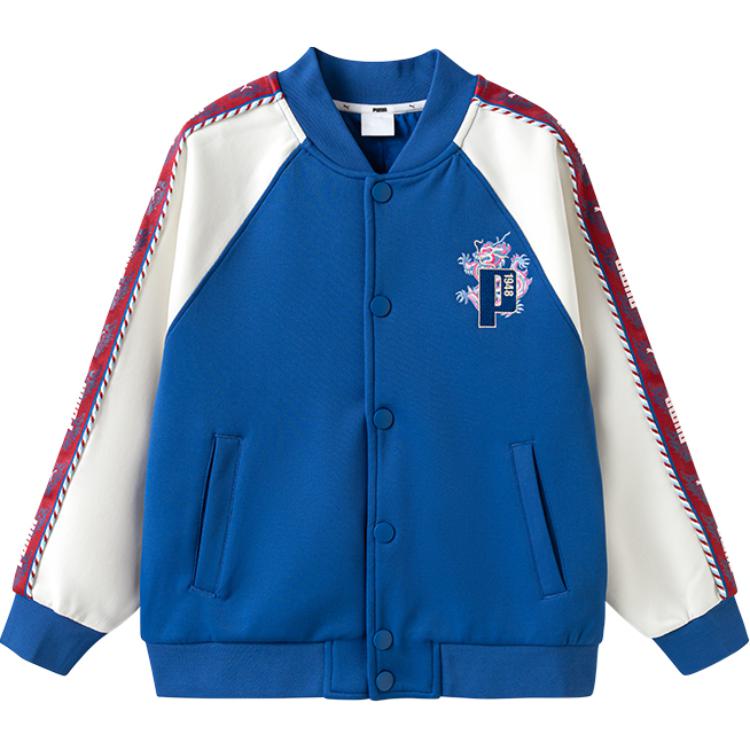PUMA Puma, baseball uniform, knitted trend retro cardigan, with embroidery, American style, for teenagers
