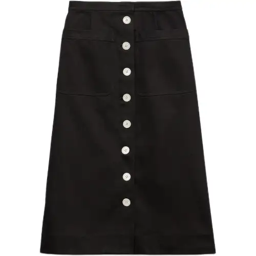 Prada cotton midi skirt